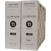 Clean Comfort AMP-M1-1056 (2 Pack) - 16" x 25" x 5" Media Air Filter, MERV 11