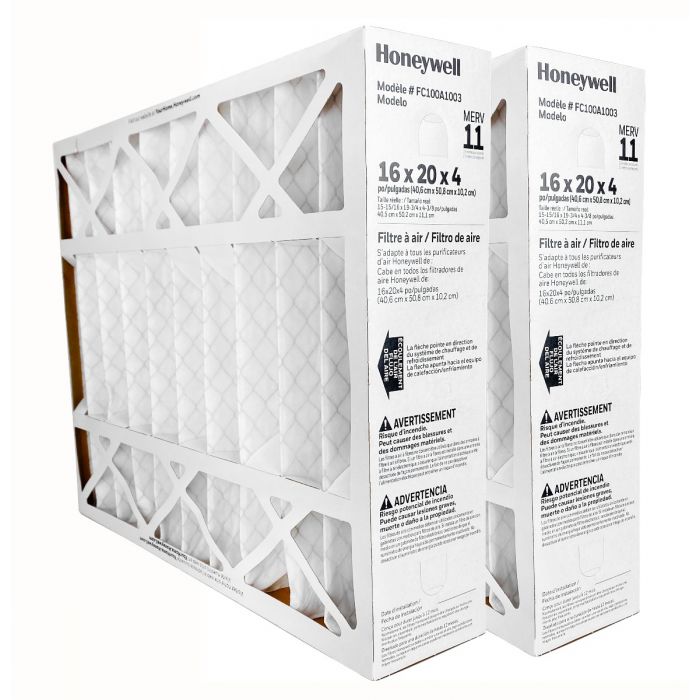 Honeywell FC100A1003 (2 Pack) - Pleated Air Filter 16